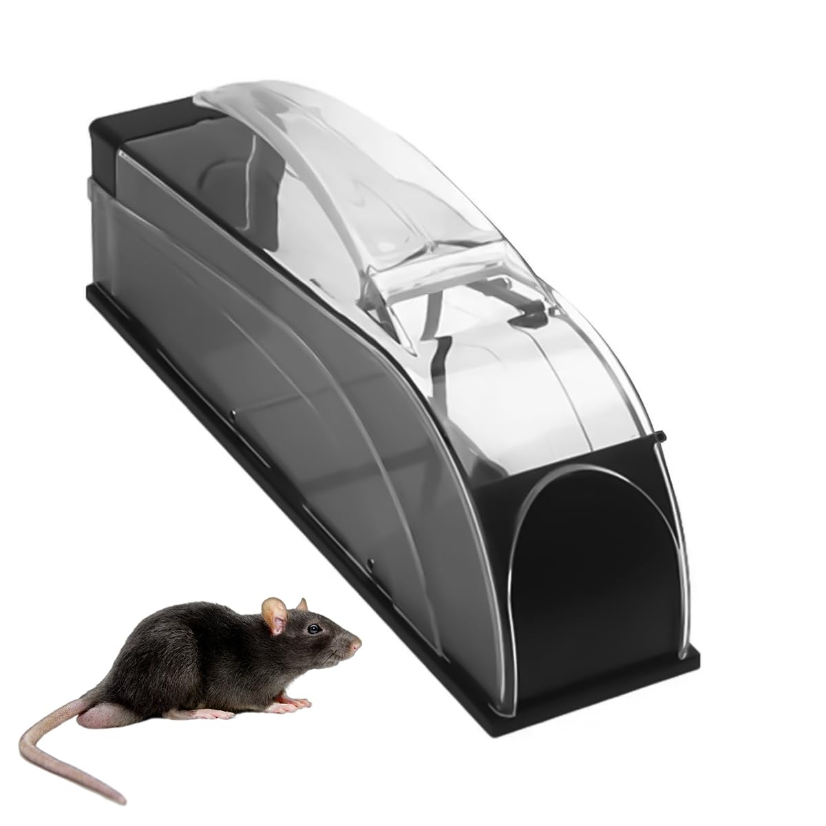 HASTHIP Mouse Trap with Handle 12.6 Inches Quick Responce Mouse Trap, Humane No Kill The Mice, Easy to Set Up, Mouse Catcher, Reusable and Safe for Families HASTHIP Mouse Trap with Handle 12.6 Inches Quick Responce Mouse Trap, Humane No Kill The Mice, Easy to Set Up, Mouse Catcher, Reusable and Safe for Families